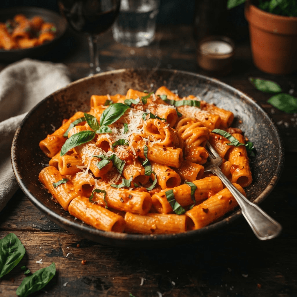 Spicy Vodka Rigatoni