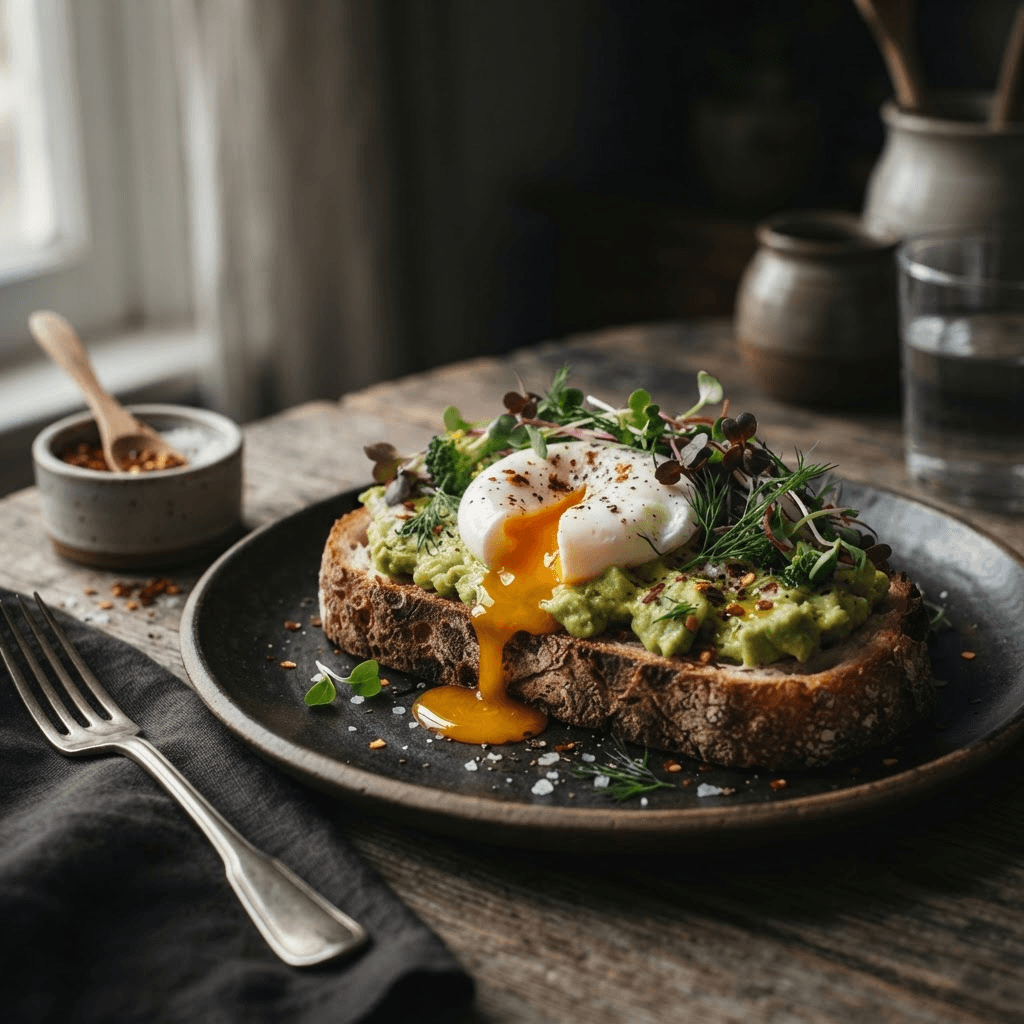 Pesto Eggs on Toast