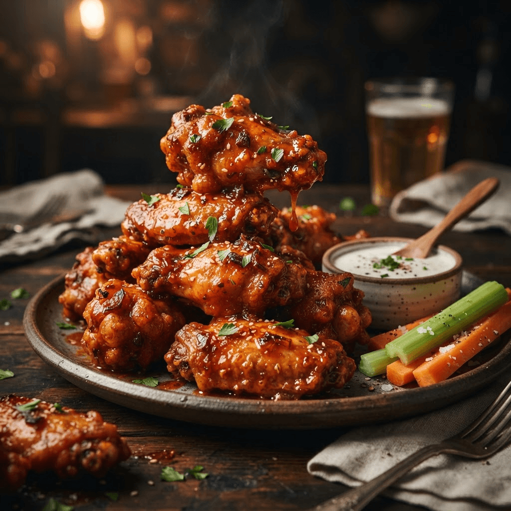 Gochujang Glazed Wings